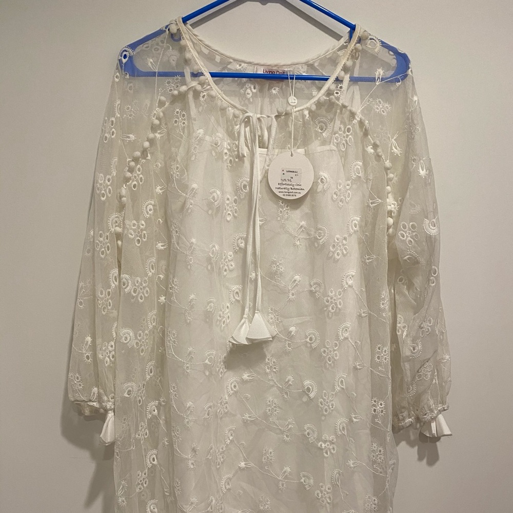 Brand new Lace dress with removable slip